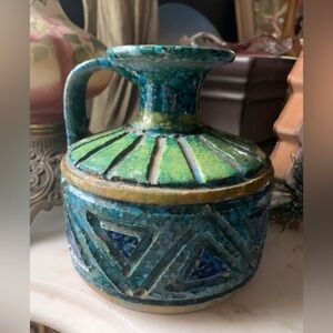 Vintage Made in Italy Candle Holder/Jar